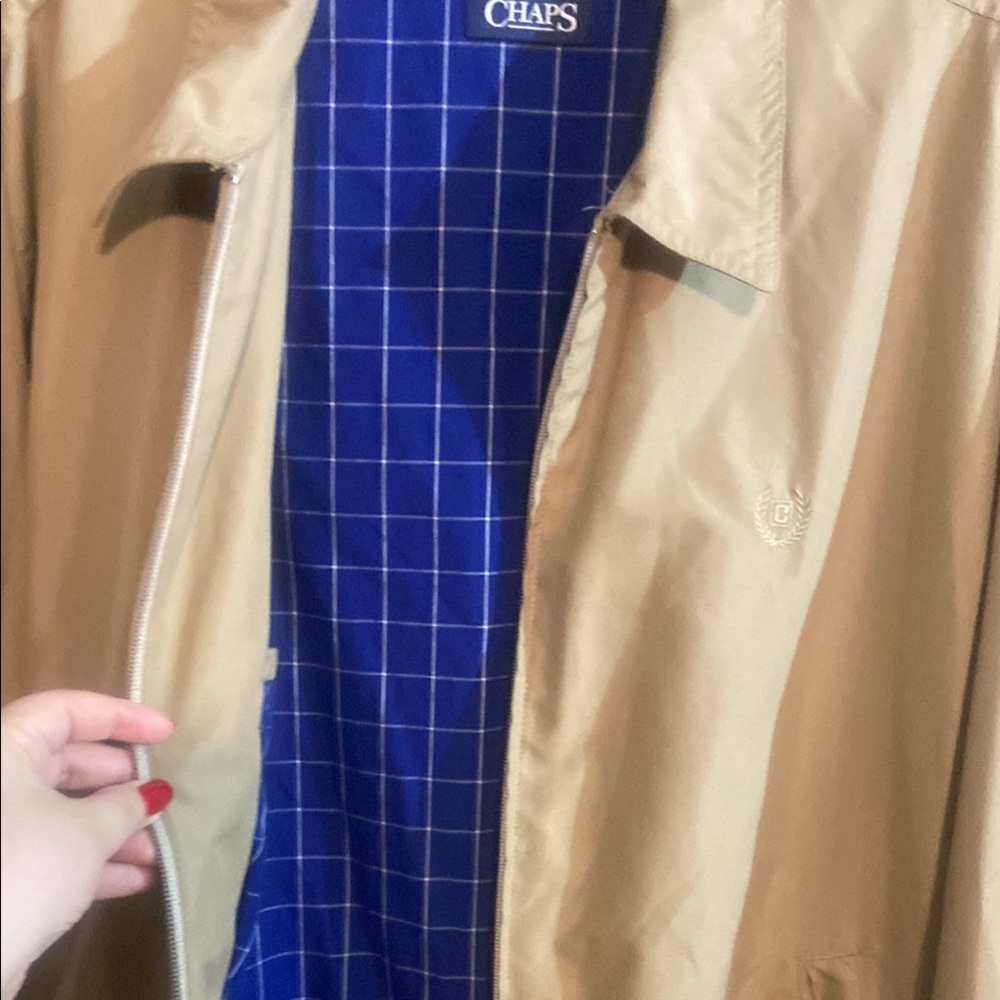 Chaps Beige Jacket - Picture 6 of 9